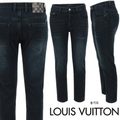 루* 다미 레더 패치 진청 슬림 일자진 융 기모 원단