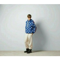 구* 전판로고 니트 후드