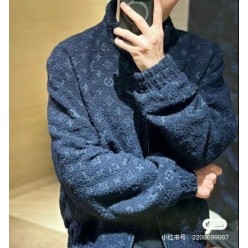 루* 모노그램 패턴 플리스