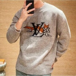 루* 청키 울 캐시미어 크루넥 니트