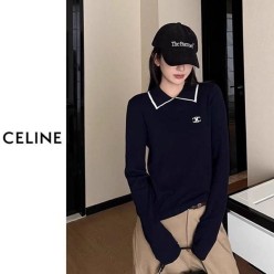 셀** 카라라인 배색니트