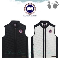 캐* 사선 배색 패딩 베스트