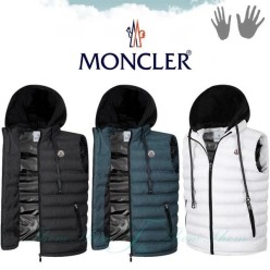 밀리 후드 패딩 베스트