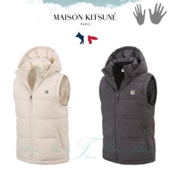 메* 키츠네 뉴코듀로이 패딩 베스트