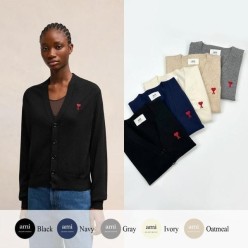 아* 드 꾀흐 엠브로이더리 니트 가디건 (여성)