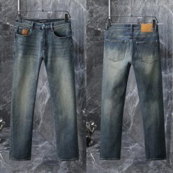 루* 로고 스티치 워싱스판 데님진 수입최고급