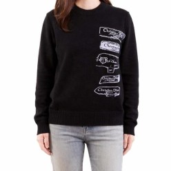 디* 멀티자수로고 니트