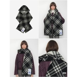 버** 후드 목도리