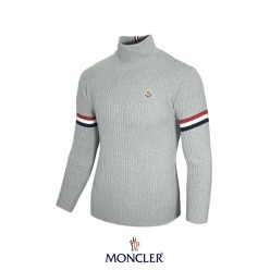 더블 암라인 클래식와팬 울캐시 하프 터틀넥 니트