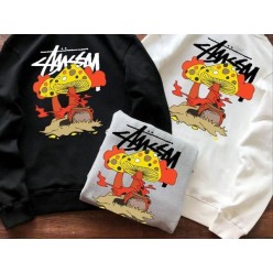 스** 버섯 그래픽 로고 후드티