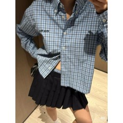미*** 25 체크 포플린 셔츠  수입
