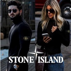 스* 와펜패치 커플 터틀넥