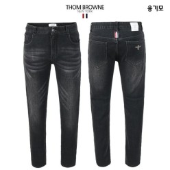 톰* 융기모 블랙 스판 워싱 데님