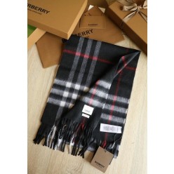 버** 캐시미어 체크 머플러