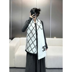 샤* 캐시미어 사선격자 머플러