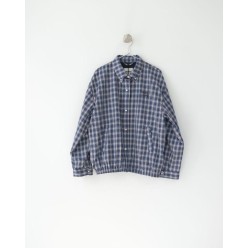 미*** 25 깅엄 체크 라이트 블루종 자켓  수입