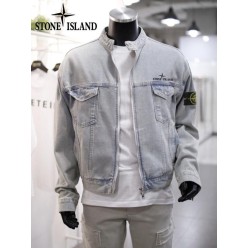 스* 체스트로고 투웨이 데님 블루종