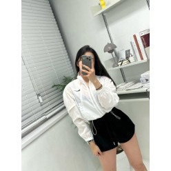 나** 스우시 크롭스트링바람막이