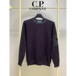 C* 컴퍼니 암포켓 라운드 배색 니트