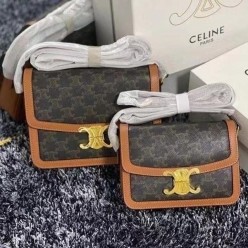 셀** 틴 트리오페 샤이니 카프스킨 숄더백