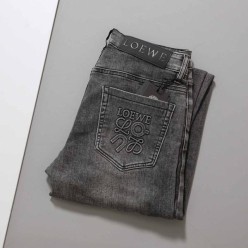 로** 수입 아나그램 흑청 데님 진