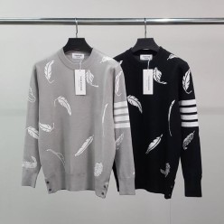 톰* 사선완장 패더 울 니트