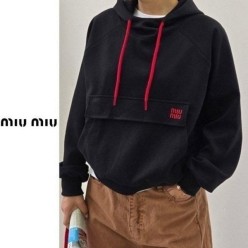 미*** 캥거루 자수 기모 후드 티