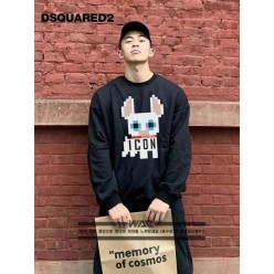 디**** 블록 강아지 디자인 밍크양기모 티셔츠