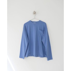 미*** 포켓 자수로고 롱슬리브  수입