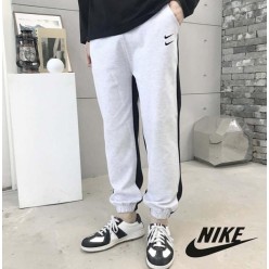 나** 더블스우시 테이퍼드 투톤 조거팬츠