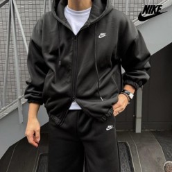 나** 기모 후드 트레이닝 셋업