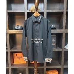 버** 브라운 라벨 모던 런던 가죽소매라인 셔츠