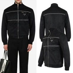 프** 삼각 스웨이드 자켓