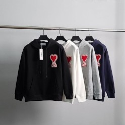 아* 빅하트패치 코튼 후드티