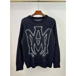 아** 빅로고 모헤어 니트