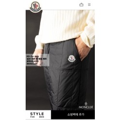 밑단 지퍼 핫 패딩 팬츠(덕다운)