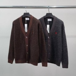 아* 스몰하트자수 알파카 가디건