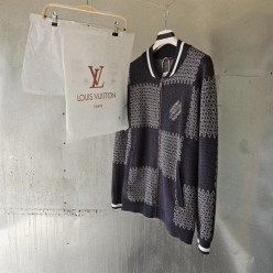 루* 다미에 퀼티드 코튼 보머