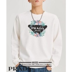 프** 플라워 삼각 패턴 밍크양기모 티셔츠