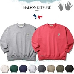 메* 키츠네 헤비 쭈리 빅 오버핏 맨투맨