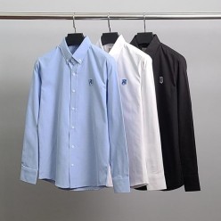 메* 키츠네 블루폭스 옥스포드 셔츠