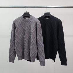 보** 엠보라인 캐시미어 울 니트