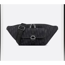 디* 8 벨트백 블랙 Di0r Oblique 자카드