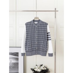 톰* 메탈버튼 체크배색 자켓