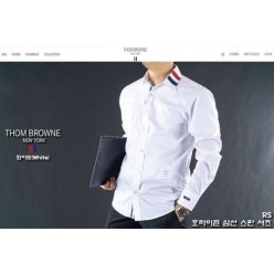 톰* 호라이즌 삼선 스판 셔츠