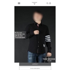 톰* 4바 히든체크 셔츠