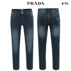 프** 융기모 진청 스판 워싱 데님