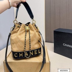 샤* 로고 버킷백