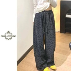 돌* 레오파드 기모팬츠