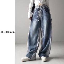 발**** 밴딩 라인데님팬츠